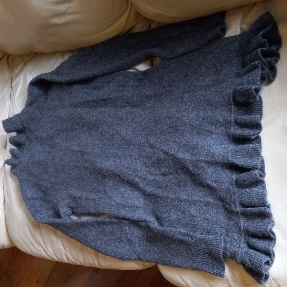 Premise Cashmere Size M/S Charcoal Grey V. Soft Women's Cardigan Sweater - Picture 8 of 13